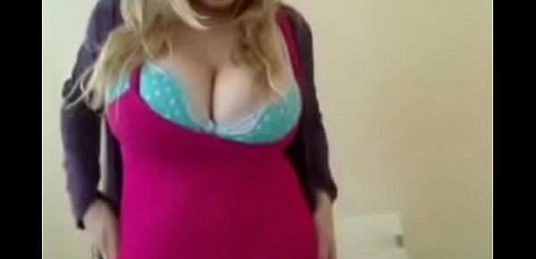  Big boobs blonde teases in webcam chat. More on CamsAround.com